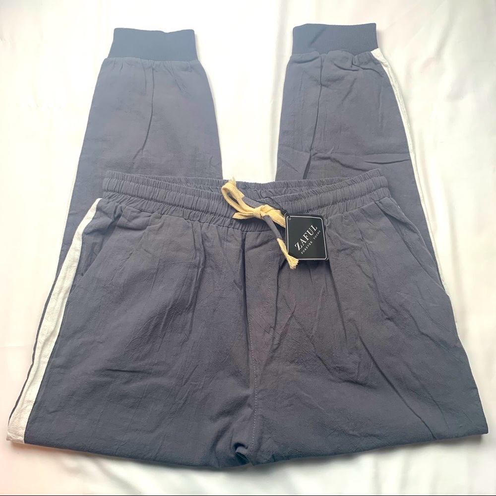 Zaful Gray Jogger Pants Size M
